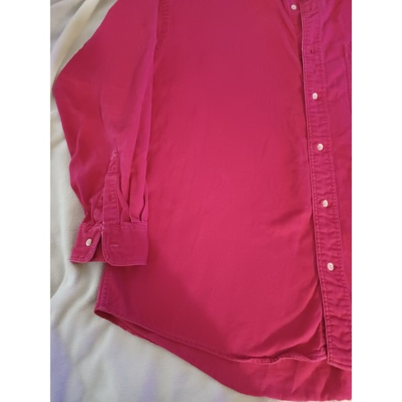 VTG Madison Trader Washed Cotton Mens XL Long Sleeve Button Down Shirt Heavy - Picture 4 of 11